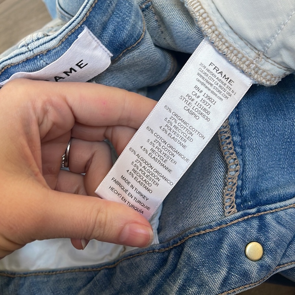 Frame Le One Skinny Jeans in Caspio Fits Size 8-16 - Picture 15 of 15